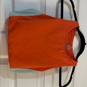 Carve Designs Orange and Blue Bikini Top and Bottoms